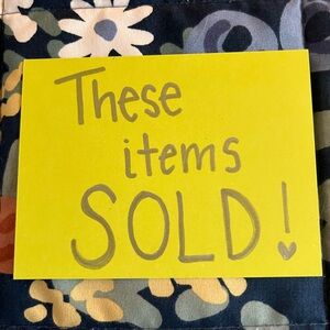 Sold Items!!!